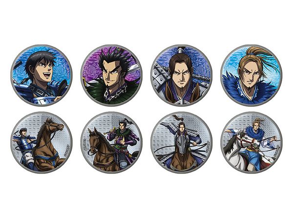 TV Anime Kingdom  Newly Drawn Can Badge Collection Cavalry battle ver.  1Box 8pcs