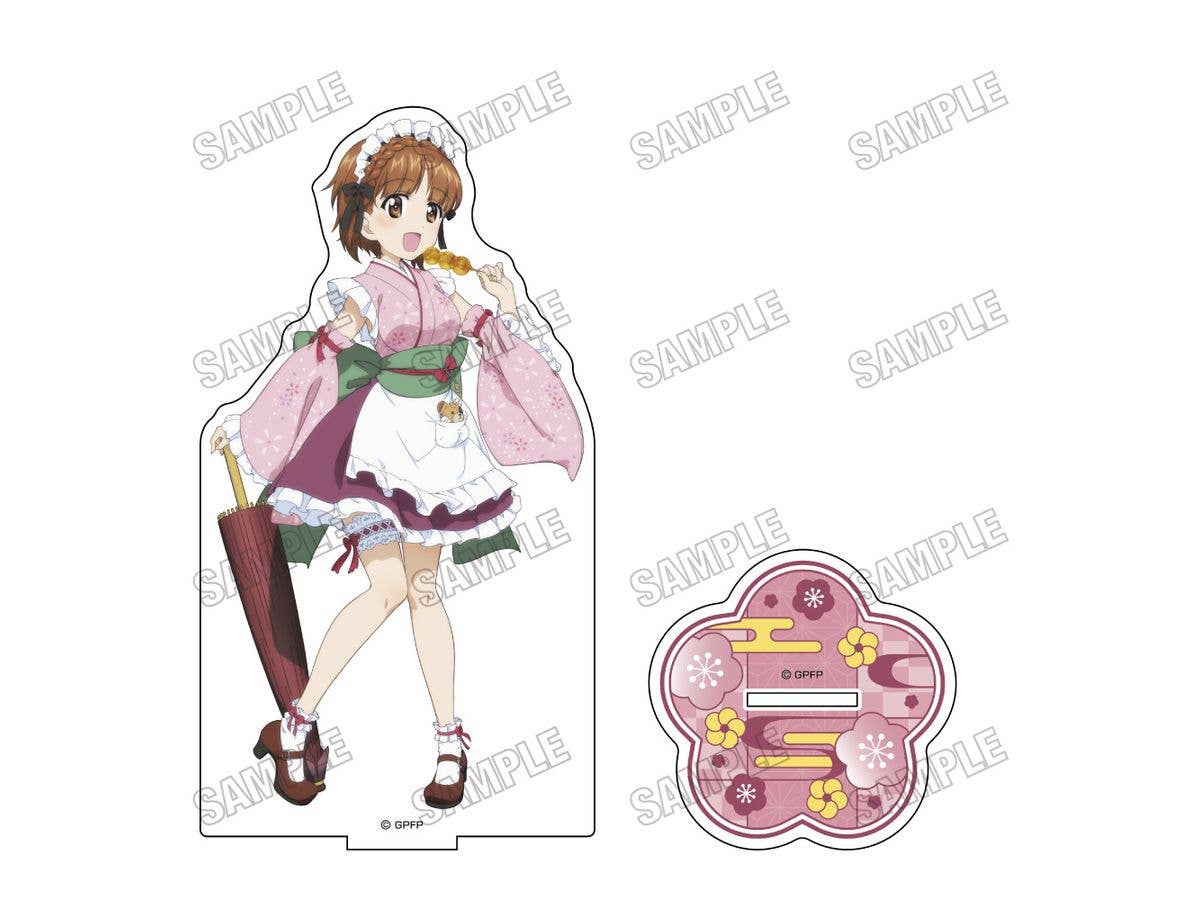 Girls & Panzer Final Chapter: Original Big Acrylic Stand Japanese Maid Ver. 1. Miho Nishizumi