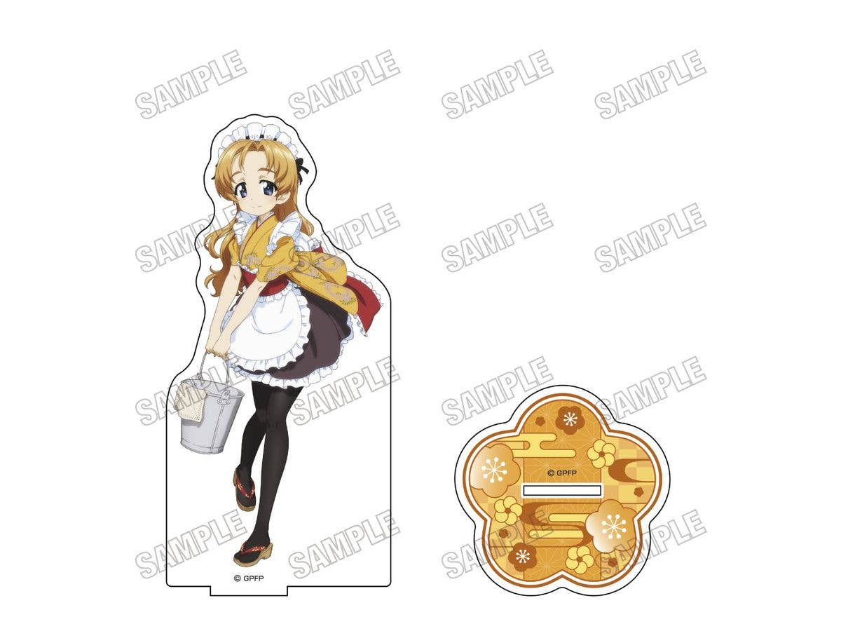 Girls & Panzer Final Chapter: Original Big Acrylic Stand Japanese Maid Ver. 4. Orange Pekoe