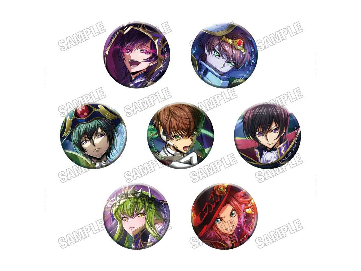 Code Geass: Lelouch Of The Rebellion Lost Stories: Tin Badge Collection: 1Box (7pcs)