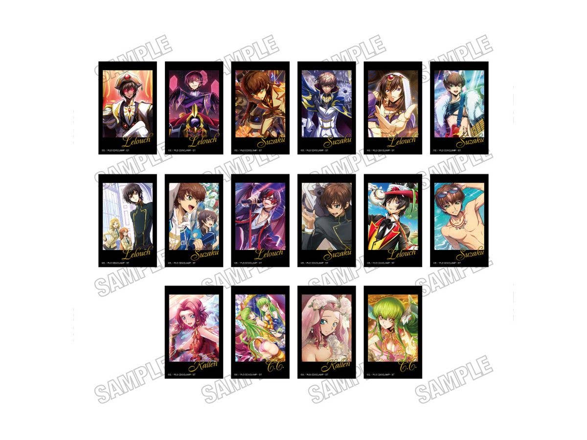 Code Geass: Lelouch Of The Rebellion Lost Stories: Mini Photo Card Collection 1 Box 8 Pieces