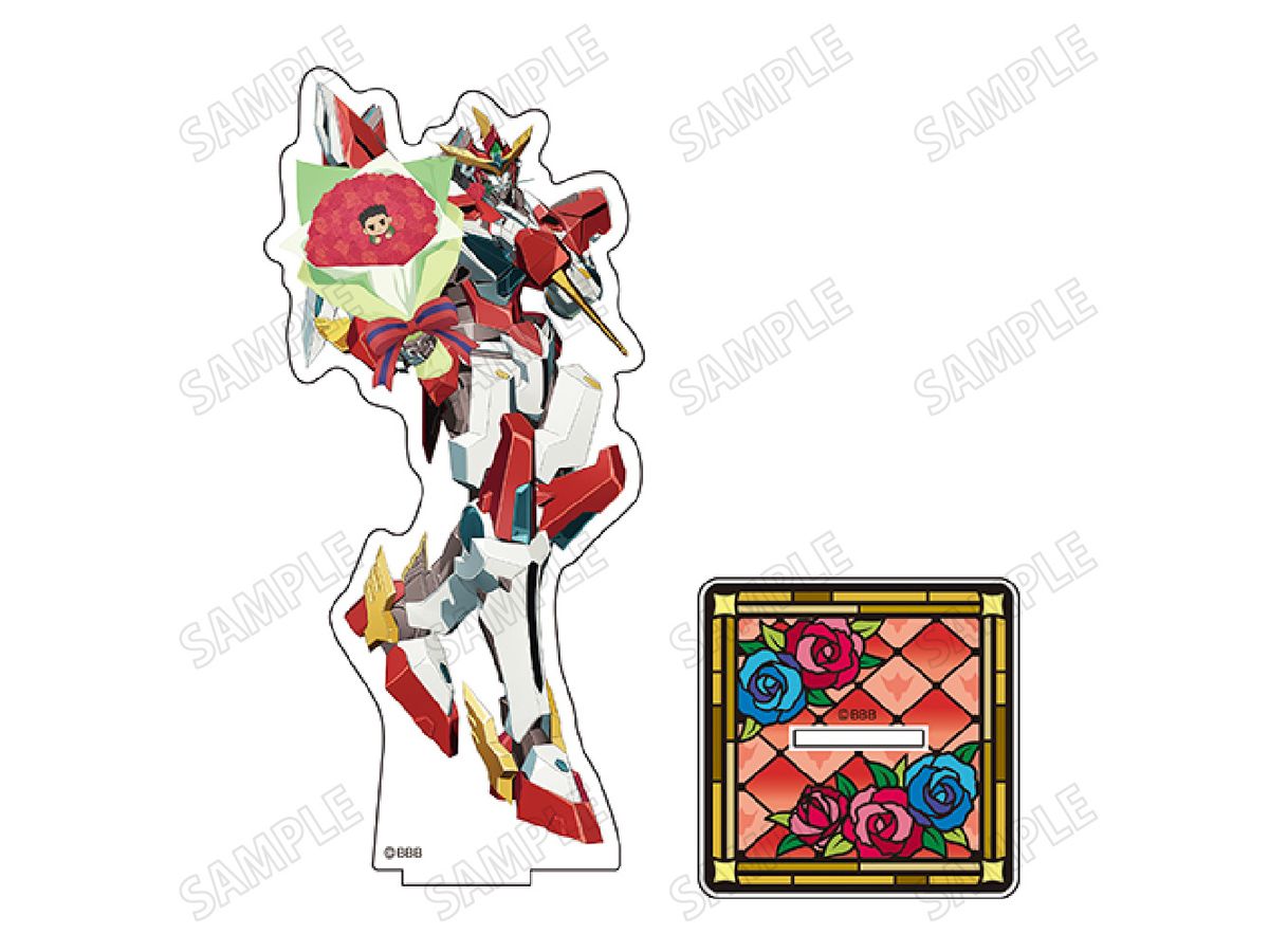 Tv Anime Bang Brave Bang Bravern: Newly Drawn Big Acrylic Stand Flower Ver. 4. Bravern