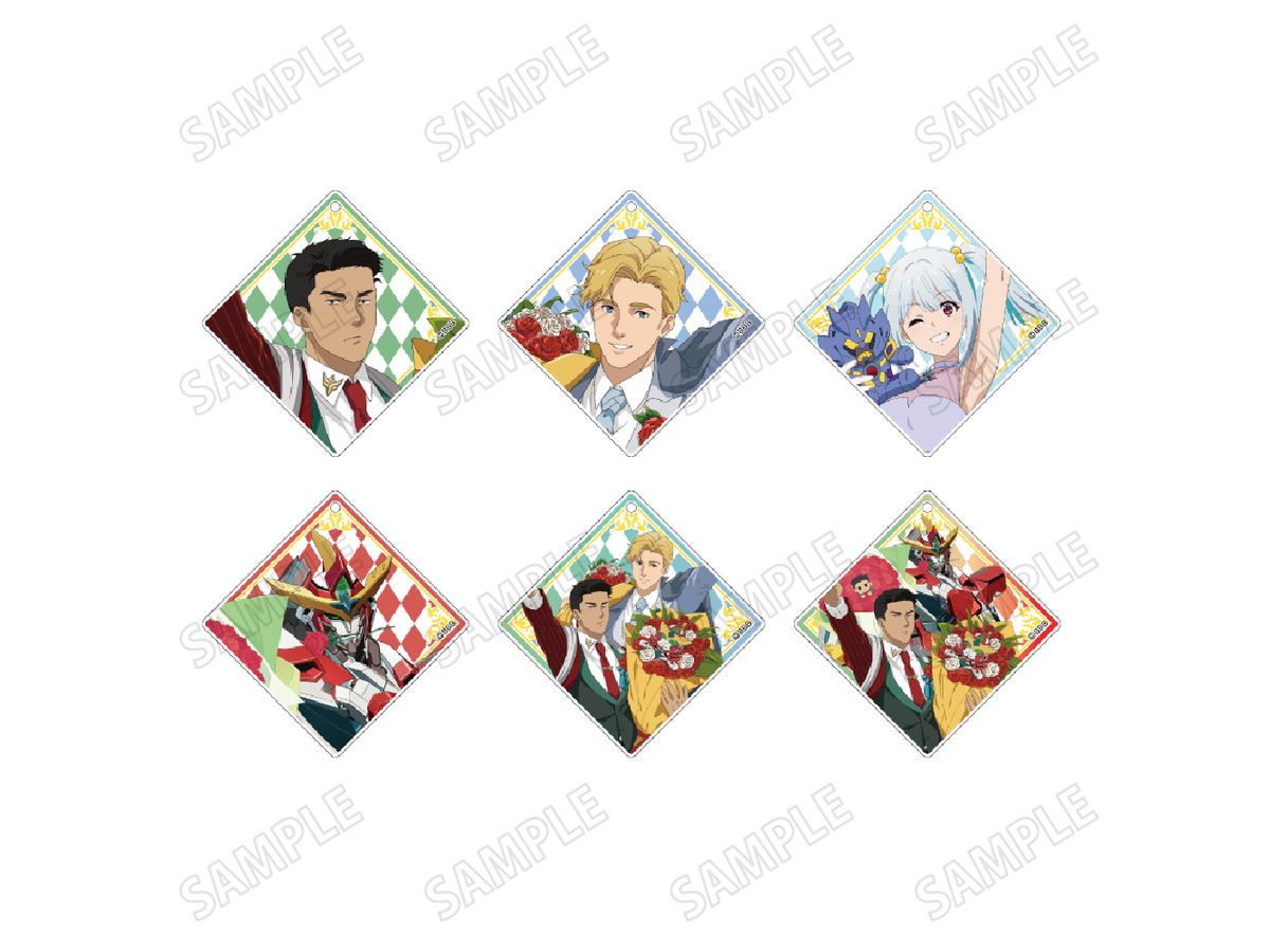 Tv Anime Bang Brave Bang Bravern: Newly Drawn Acrylic Keychain Collection Flower Ver. 1Box 6pcs