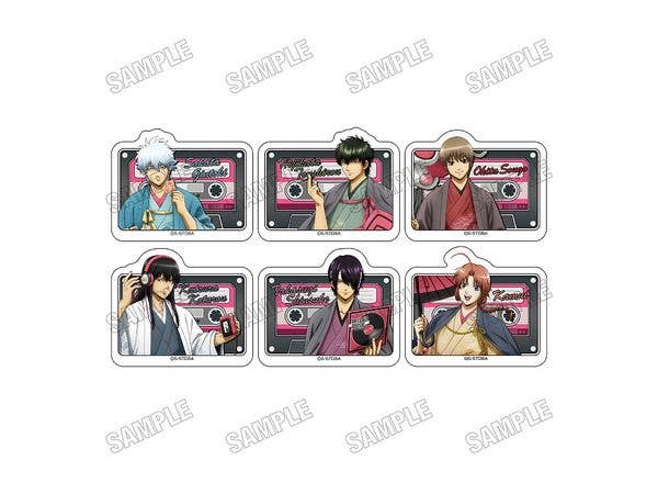 Anime Gintama: Acrylic Badge Collection [MUSIC ver.] 1 Box (6 pieces)