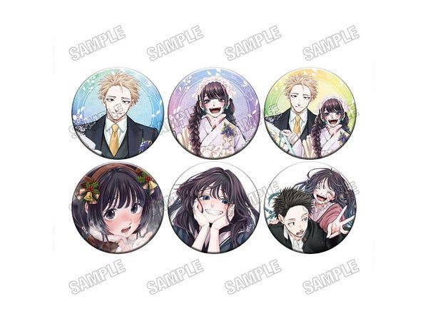 Fragrant Flowers Bloom with Dignity: Can Badge Collection 1 Box (6 pieces)