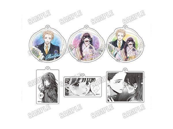 Fragrant Flowers Bloom with Dignity: Acrylic Keychain Collection 1 Box (6pcs)