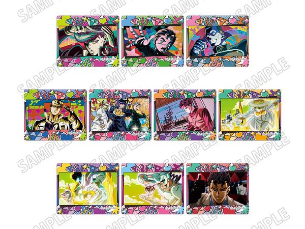 Anime Jojo's Bizarre Adventure Diamond Is Unbreakable: Scene Acrylic Badge Collection Opver. (Re) 1Box 10Cs