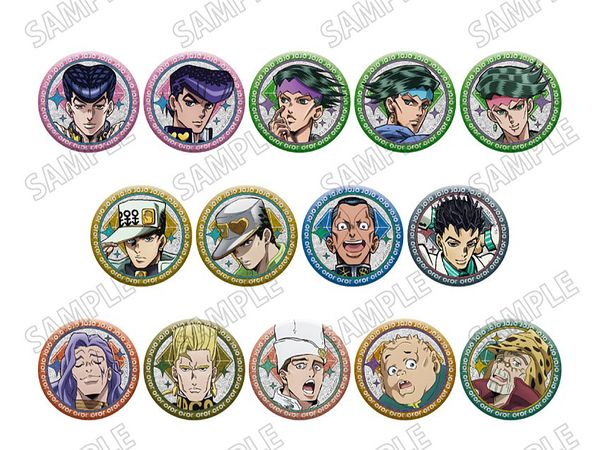 Anime Jojo's Bizarre Adventure Diamond Is Unbreakable: Can Badge Collection (Re) Vol.2 1Box 14Pcs
