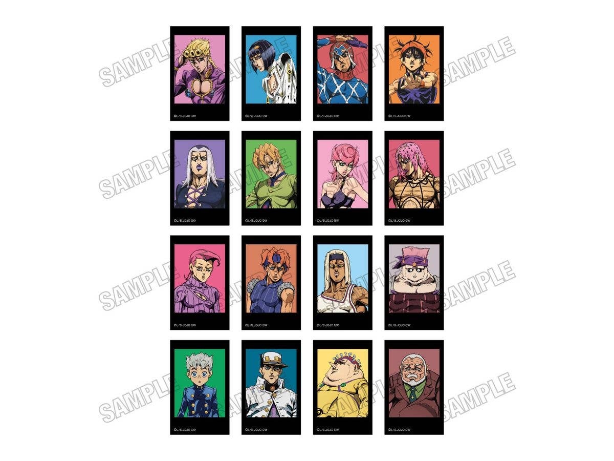 Anime Jojo's Bizarre Adventure: Golden Wind: Mini Photo Card Collection [Re] Vol.1 1 Box 16Pcs