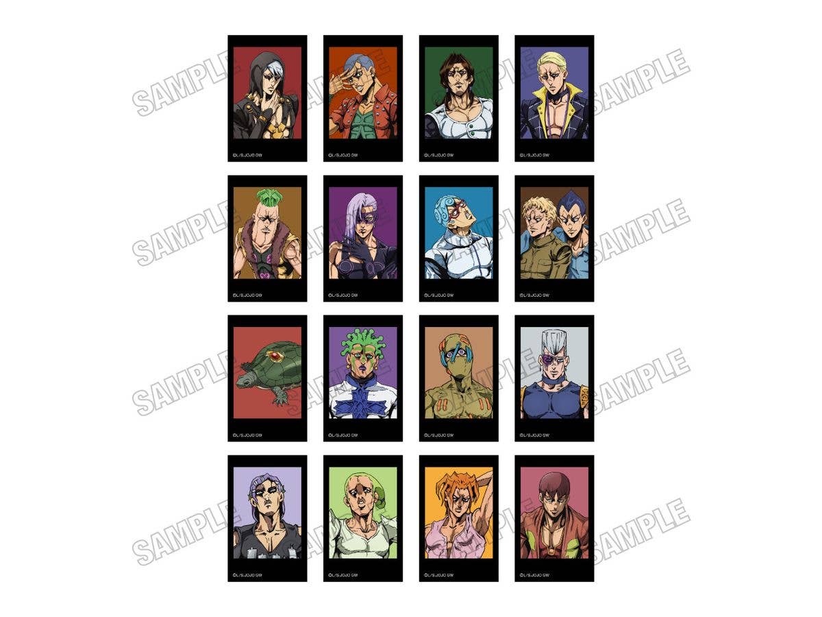 Anime Jojo's Bizarre Adventure: Golden Wind: Mini Photo Card Collection [Re] Vol.2 1 Box 16Pcs