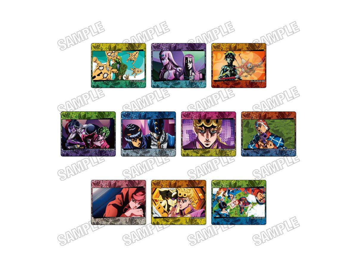 Anime Jojo's Bizarre Adventure: Golden Wind: Scene Acrylic Badge Collection Op Ver.: [Re] 1 Box (10pcs)