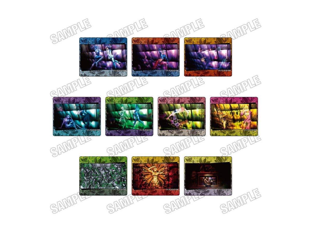 Anime Jojo's Bizarre Adventure: Golden Wind: Scene Acrylic Badge Collection Ending Ver.: [Re] 1 Box (10pcs)
