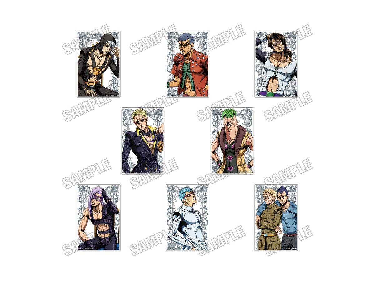 Anime Jojo's Bizarre Adventure: Golden Wind: Acrylic Block Collection [Re] Vol.2: 1 Box (8pcs)