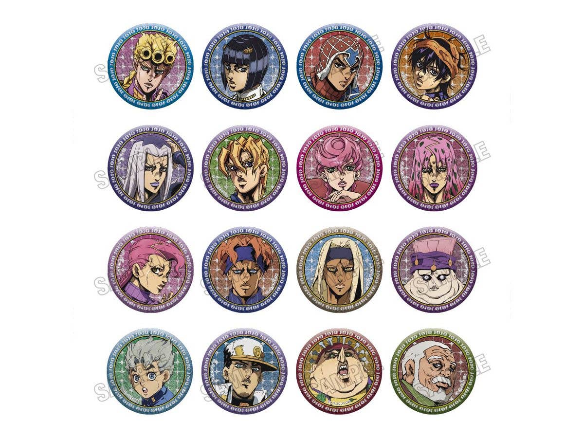 Anime Jojo's Bizarre Adventure: Golden Wind: Badge Collection [Re] Vol.1: 1 Box (16pcs)