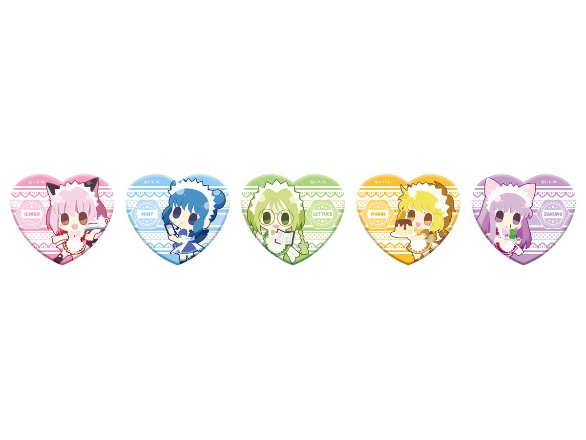 Tokyo Mew Mew: Heart Type Lame Acrylic Badge 1Box 5pcs