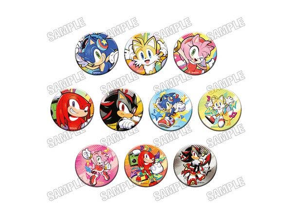 Sonic the Hedgehog: Original Illustration Pin Badge Collection (1 Box of 10)