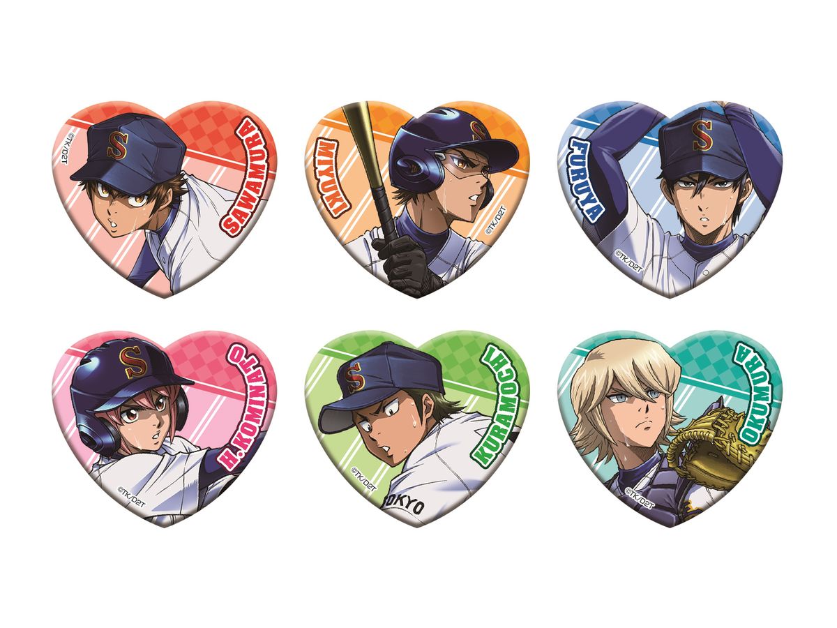 TV Anime Ace of Diamond Act II: Heart Type Lame Acrylic Badge 1Box 6pcs