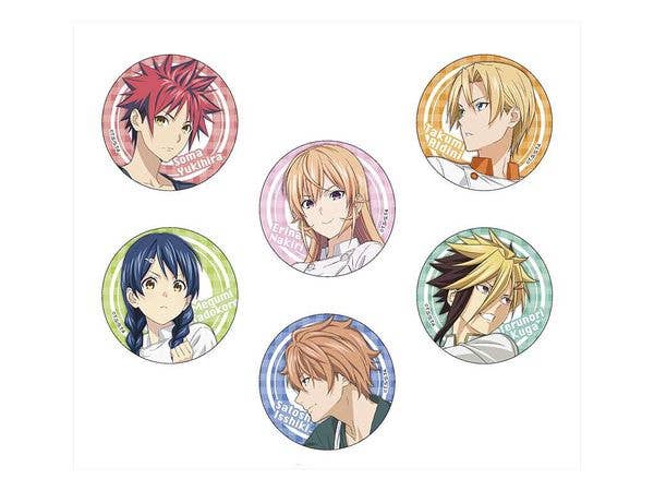 Food Wars! Shokugeki no Soma: The Fourth Plate: Can Badge Collection 1Box 6pcs