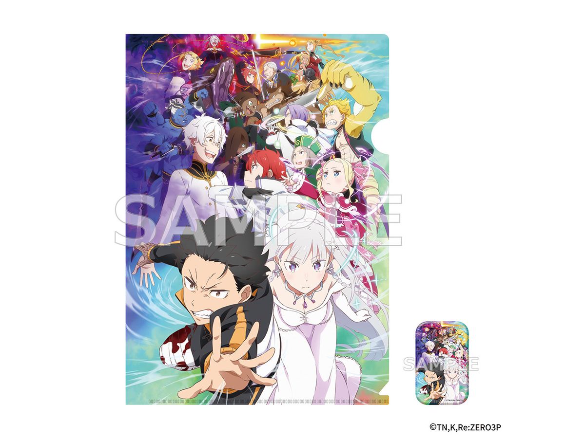 Re:Zero Starting Life In Another World: 3Rd Season Clear File Set With Tin Badge Counterattack Ver.
