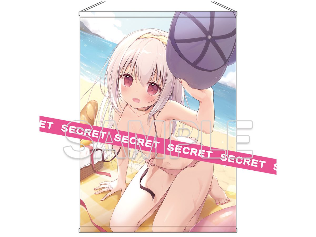 Dengeki Moeoh: Nako Miyasaka's Original Illustration: A Date For Two On The Beach, X-Rated Tapestry, B1