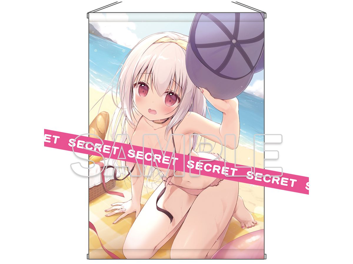 Dengeki Moeoh: Nako Miyasaka's Original Illustration: A Date For Two On The Beach, X-Rated Tapestry B2