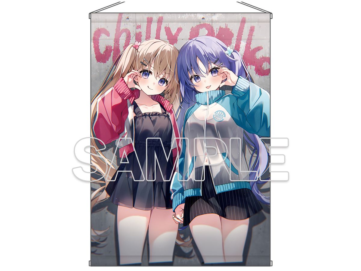 Dengeki Moeoh: Suimya's Original Shirahana-Chan And Kurone-Chan Tapestry