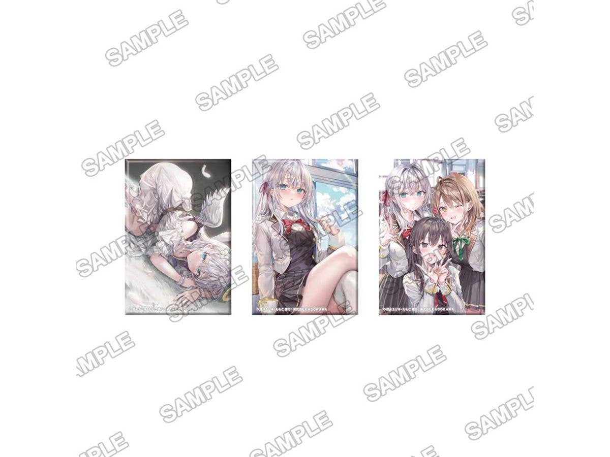 Alya Sometimes Hides Her Feelings In Russian: Memorial Photo Square Pin Badge Set Of 3