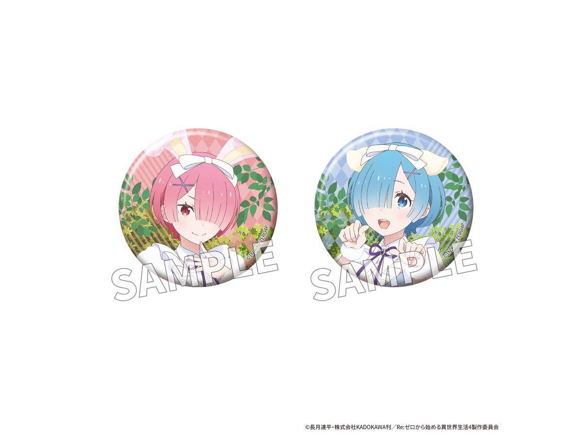 Re:Zero - Starting Life in Another World: Can Badge Set Fantasy Forest Ver. Ram & Rem