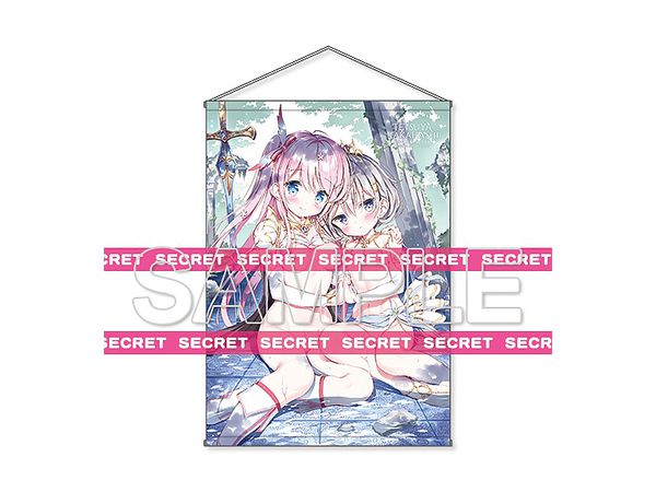 Tetsuya Takahashi Newly Drawn Another World Flirting With A Silver-Haired Princess And A Pink-Haired Female Knight Yuri Tapestry (X-RATED) B1