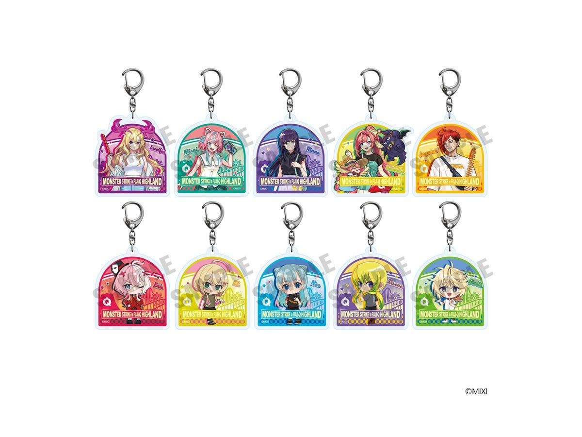 Monster Strike: Acrylic Keychain Collection Fuji-Q Highland ver. 1 Box (10pcs)