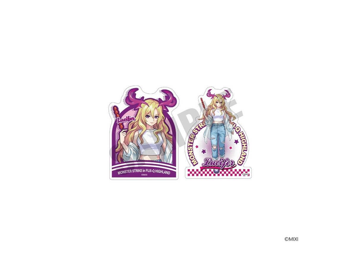 Monster Strike: Sticker Set of 2 - Fuji-Q Highland Version - Lucifer