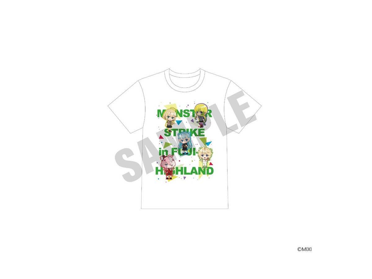 Monster Strike: T-shirt Fuji-Q Highland ver. White