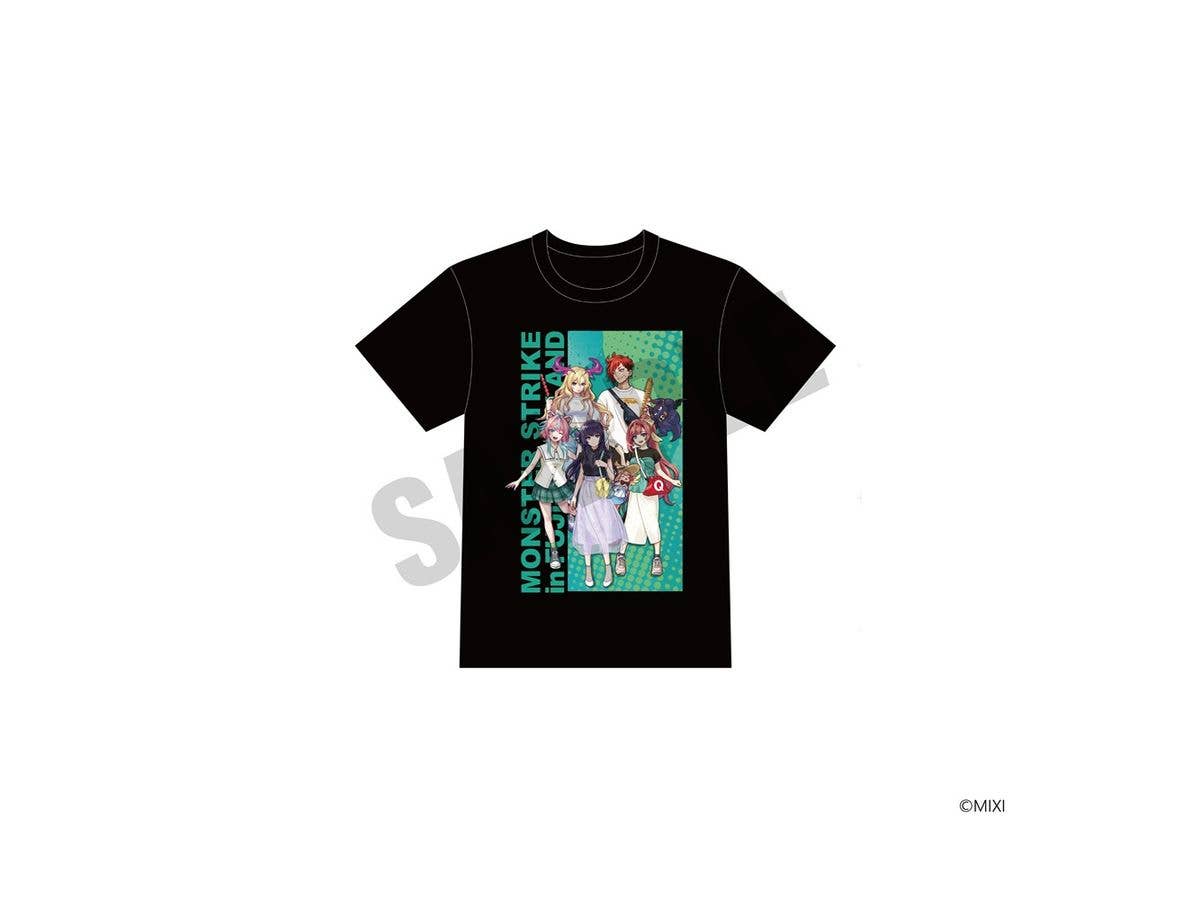 Monster Strike: T-shirt Fuji-Q Highland ver. Black