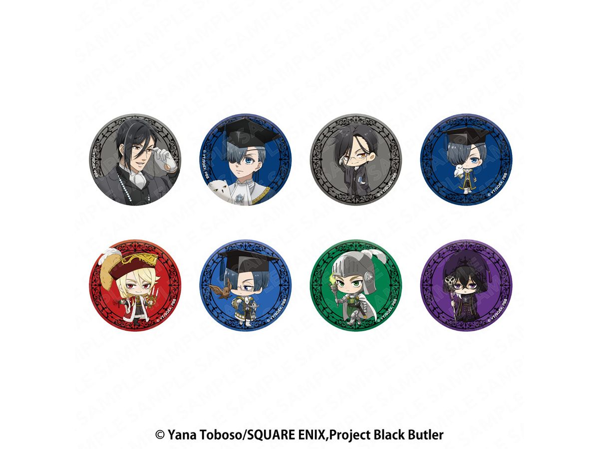 Kuroshitsuji / Black Butler -Boarding School Edition-: Sparkling Can Badge 1Box 8Pcs