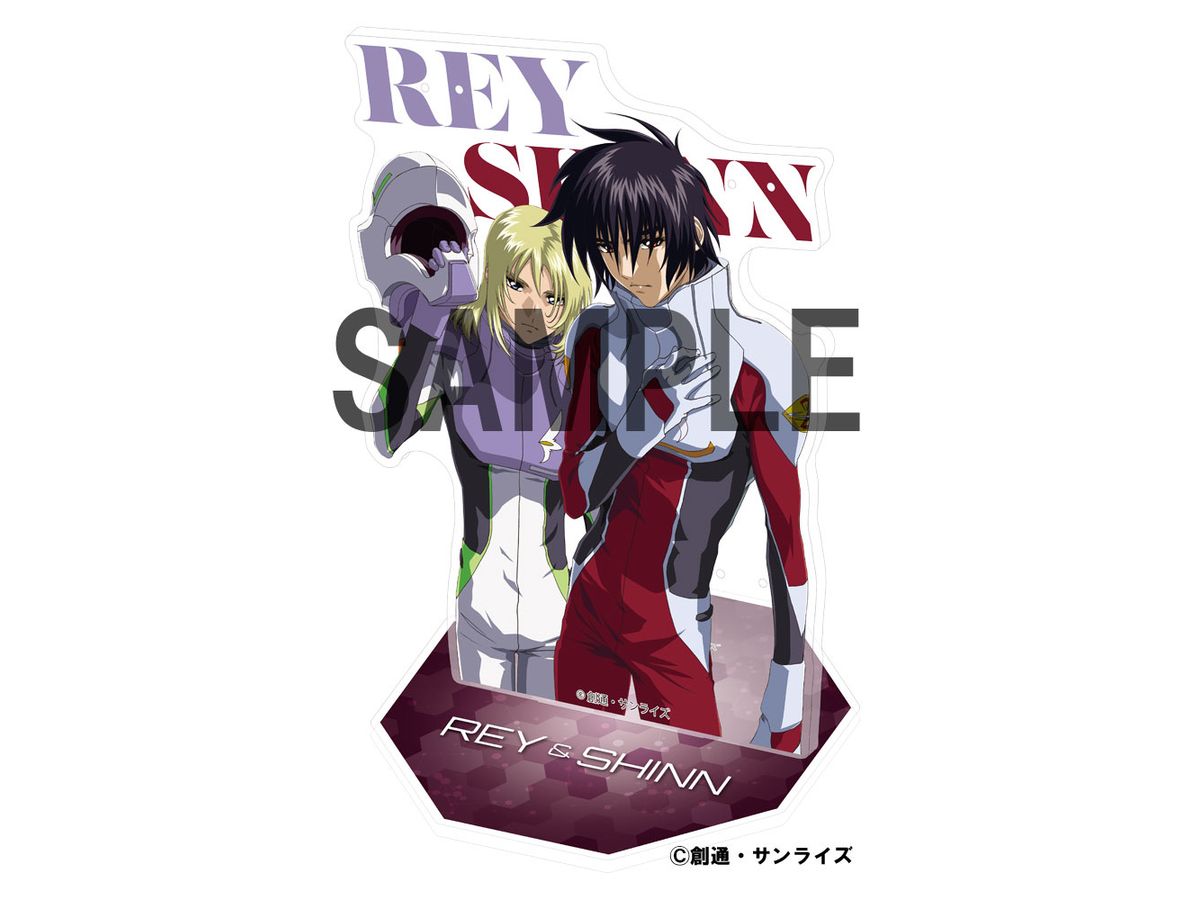 Gundam Seed/Destiny: Acrylic Accessory Stand Rey & Shinn