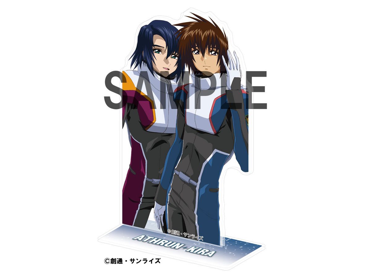 Gundam Seed/Destiny: Big Acrylic Stand Athrun & Kira Pilot Suit