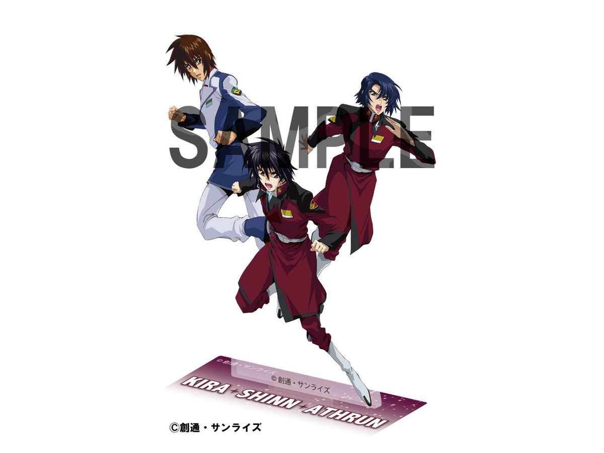 Gundam Seed/Destiny: Big Acrylic Stand Kira & Shinn & Athrun