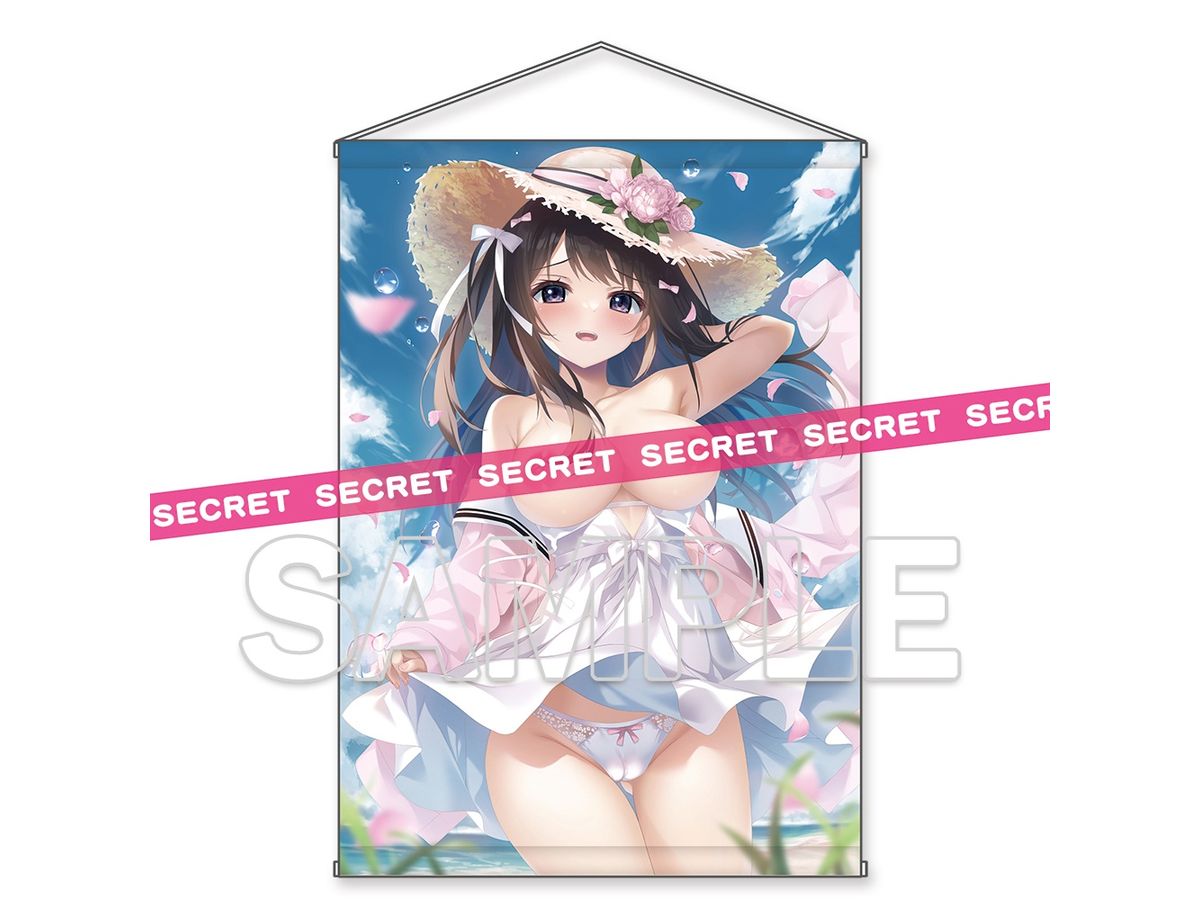 Sakura Shiromochi Newly Drawn A Mischievous Wind Blows... X-RATED Tapestry [B2]