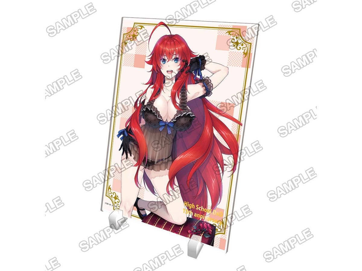 High School DxD: 15th Anniversary Foil-Stamped A5 Acrylic Panel Rias Gremory