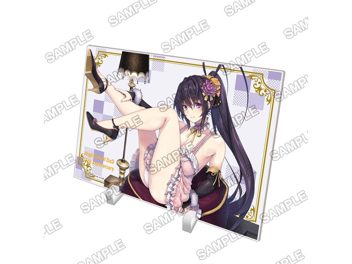 High School DxD: 15th Anniversary Foil-Stamped A5 Acrylic Panel Akeno Himejima