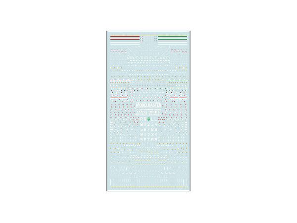 Multi Purpose Caution Decal YXA-02 Variable Elements Package White