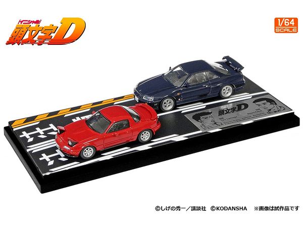 Initial D Set Vol.11 Suetsugu Tooru Roadster (NA6CE) & Atsuro Kawai Skyline (ER34)