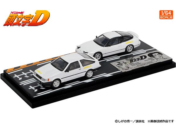 Initial D Set Vol.21 Itsuki Takeuchi Levin (AE85) & Kenji 180SX