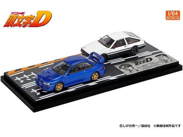 Initial D Set Vol.22 Takumi Fujiwara Trueno (AE86) & Bunta Fujiwara Impreza (GC8)
