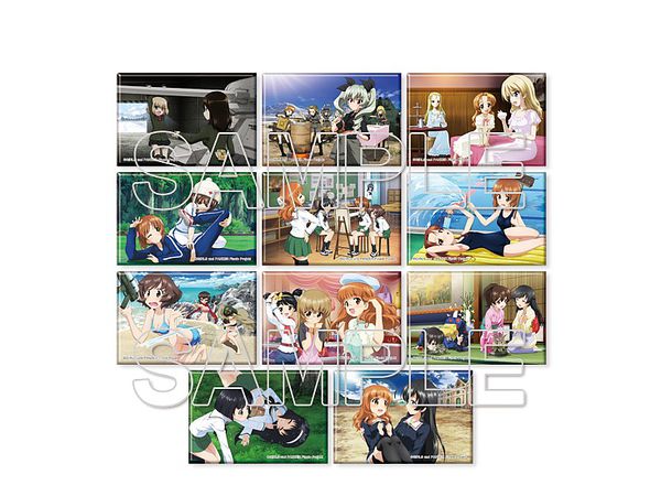 Girls und Panzer: Sensha-do no Yokomichi Trading Square Can Badge Vol.1 1Box 11pcs