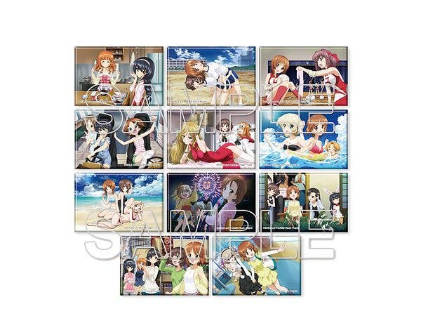 Girls und Panzer: Sensha-do no Yokomichi Trading Square Can Badge Vol.2 1Box 11pcs