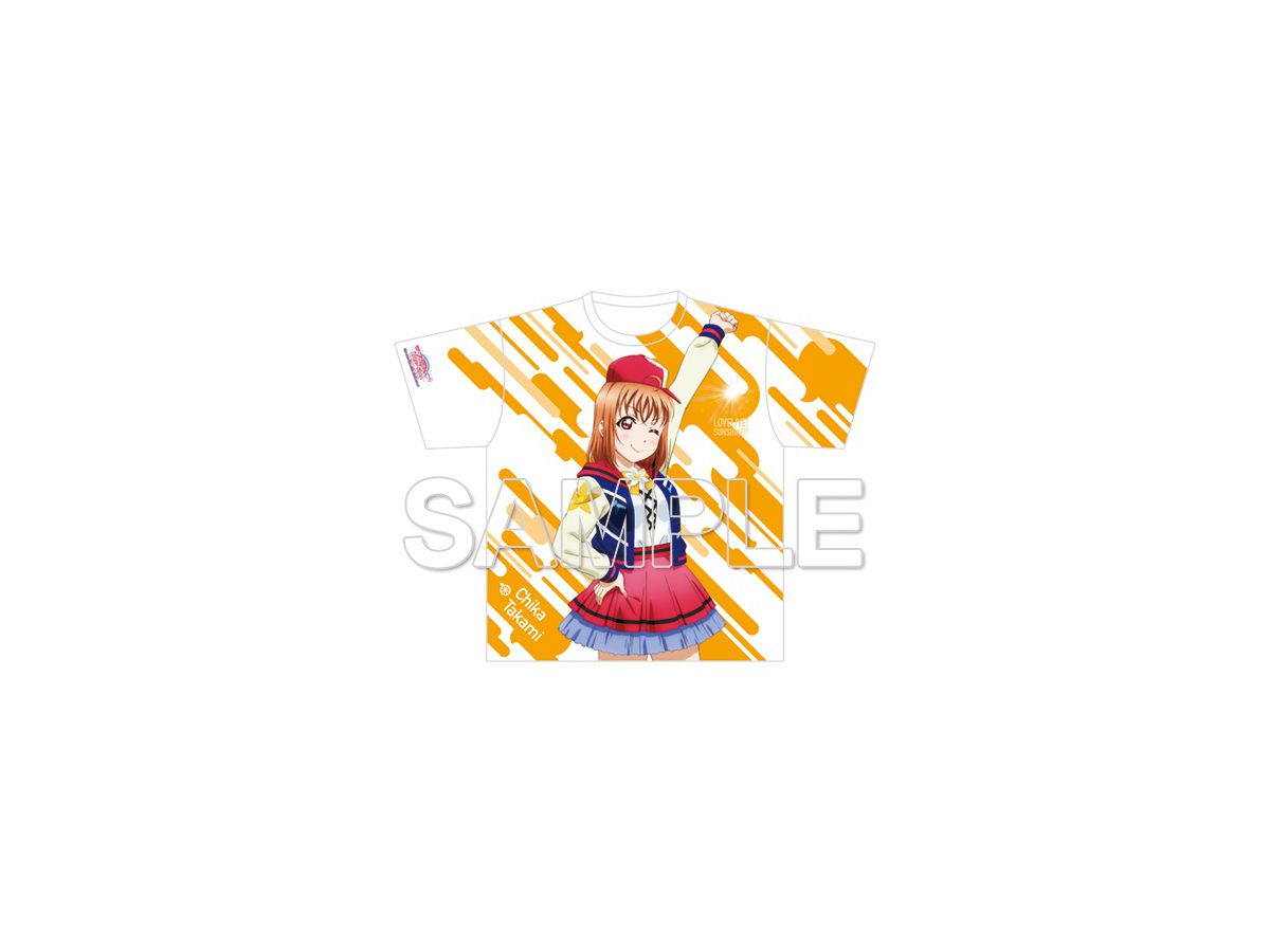 Love Live! Sunshine!! The School Idol Movie Over the Rainbow Full Graphic T-shirt Chika Takami Bokura no Hashittekita Michi wa