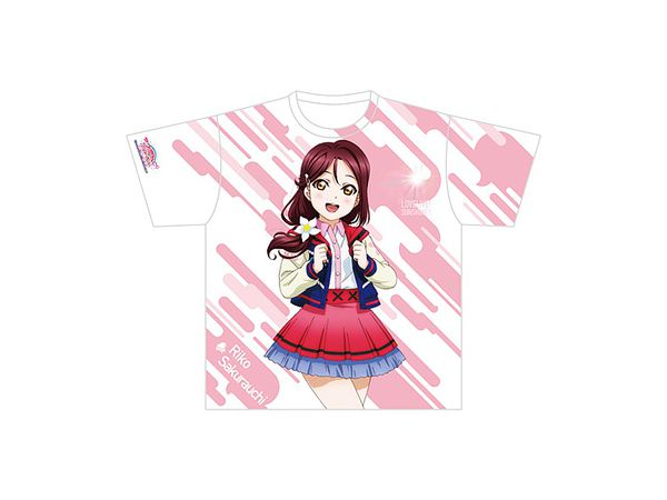 Love Live! Sunshine!! The School Idol Movie Over the Rainbow Full Graphic T-shirt Riko Sakurauchi Bokura no Hashittekita Michi wa