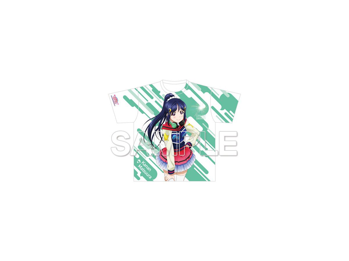Love Live! Sunshine!! The School Idol Movie Over the Rainbow Full Graphic T-shirt Kanan Matsuura Bokura no Hashittekita Michi wa