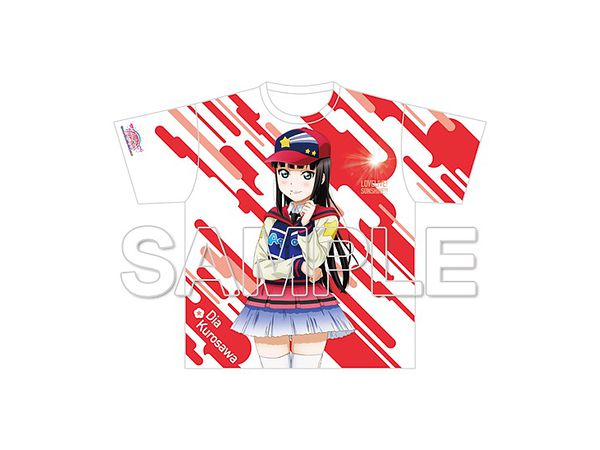 Love Live! Sunshine!! The School Idol Movie Over the Rainbow Full Graphic T-shirt Dia Kurosawa Bokura no Hashittekita Michi wa